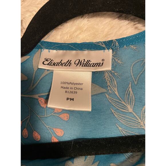 Open front light weight artsy fairy whimsical 3/4 sleeve coverup Petite medium - Picture 6 of 7